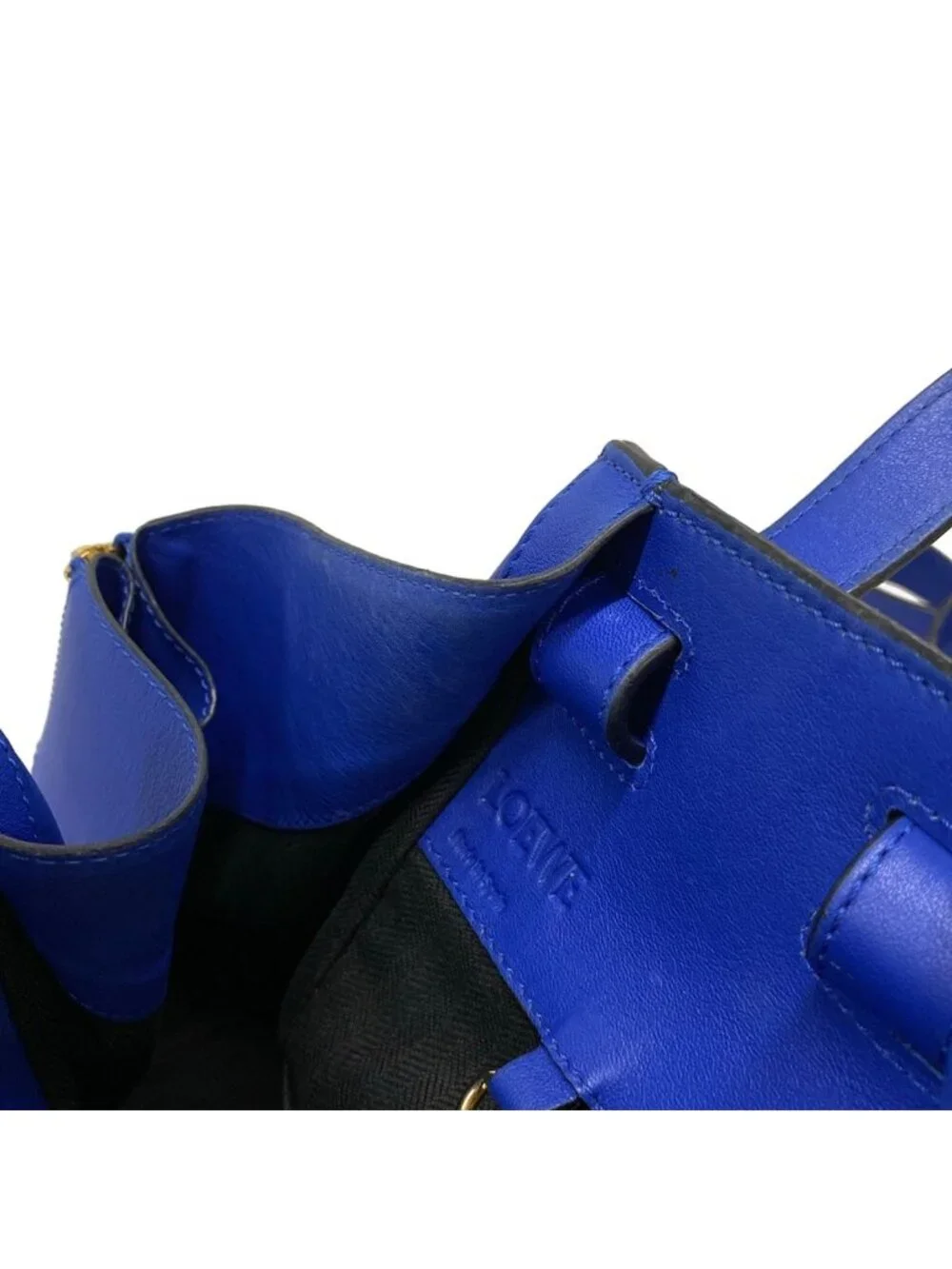 Loewe Tote Bag Hammock Small Navy Leather